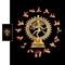 5x8ft Arangetram Natraj Backdrop Cloth Banner Hindu God Dancing Shiva Nataraja Indian Hindu Banner for Home Decor Temple Wall Hanging Photo Background for Indian Themed Party Decor